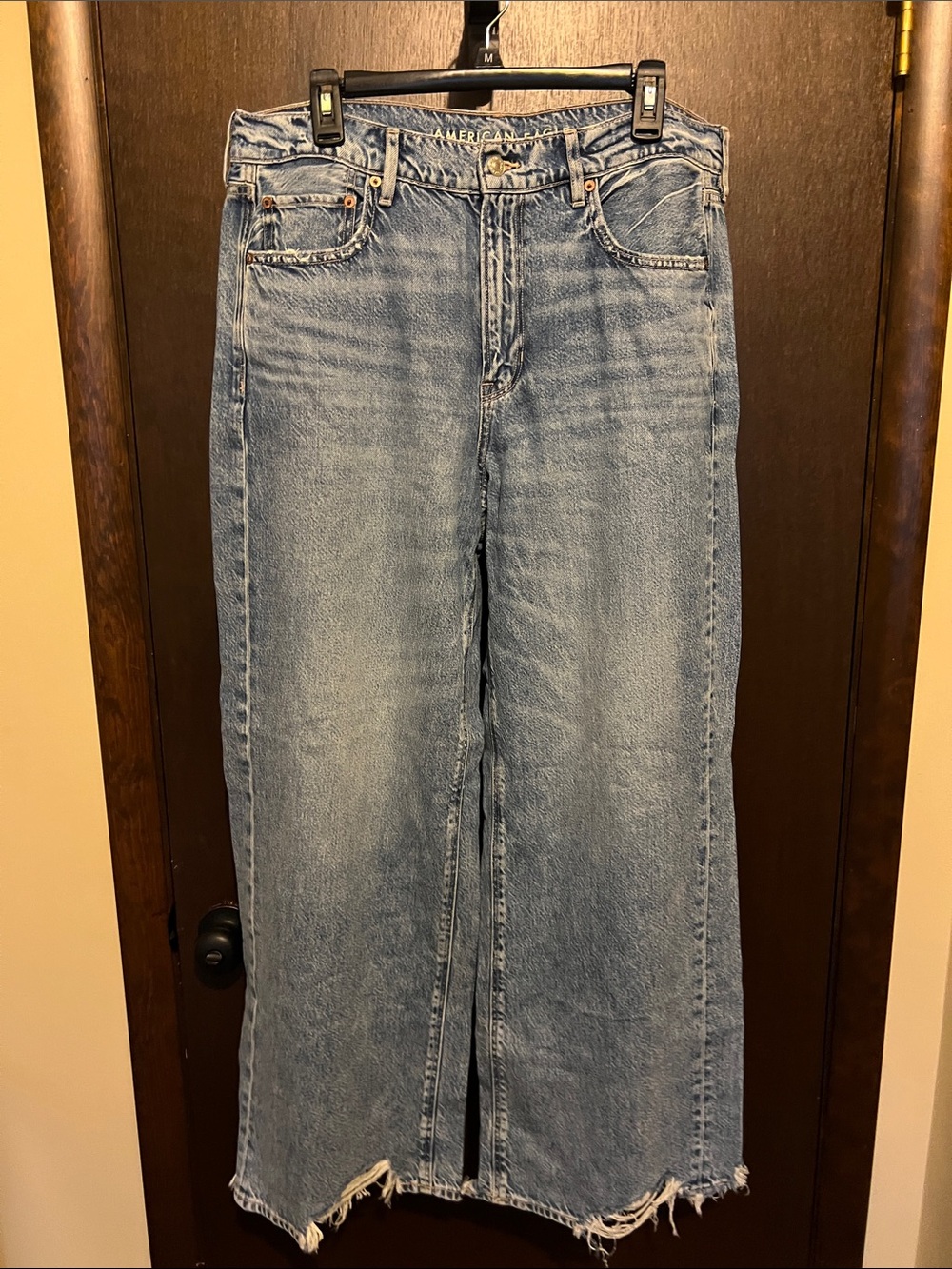 American Eagle Outfitters Light Blue Baggy Wide Leg Jeans